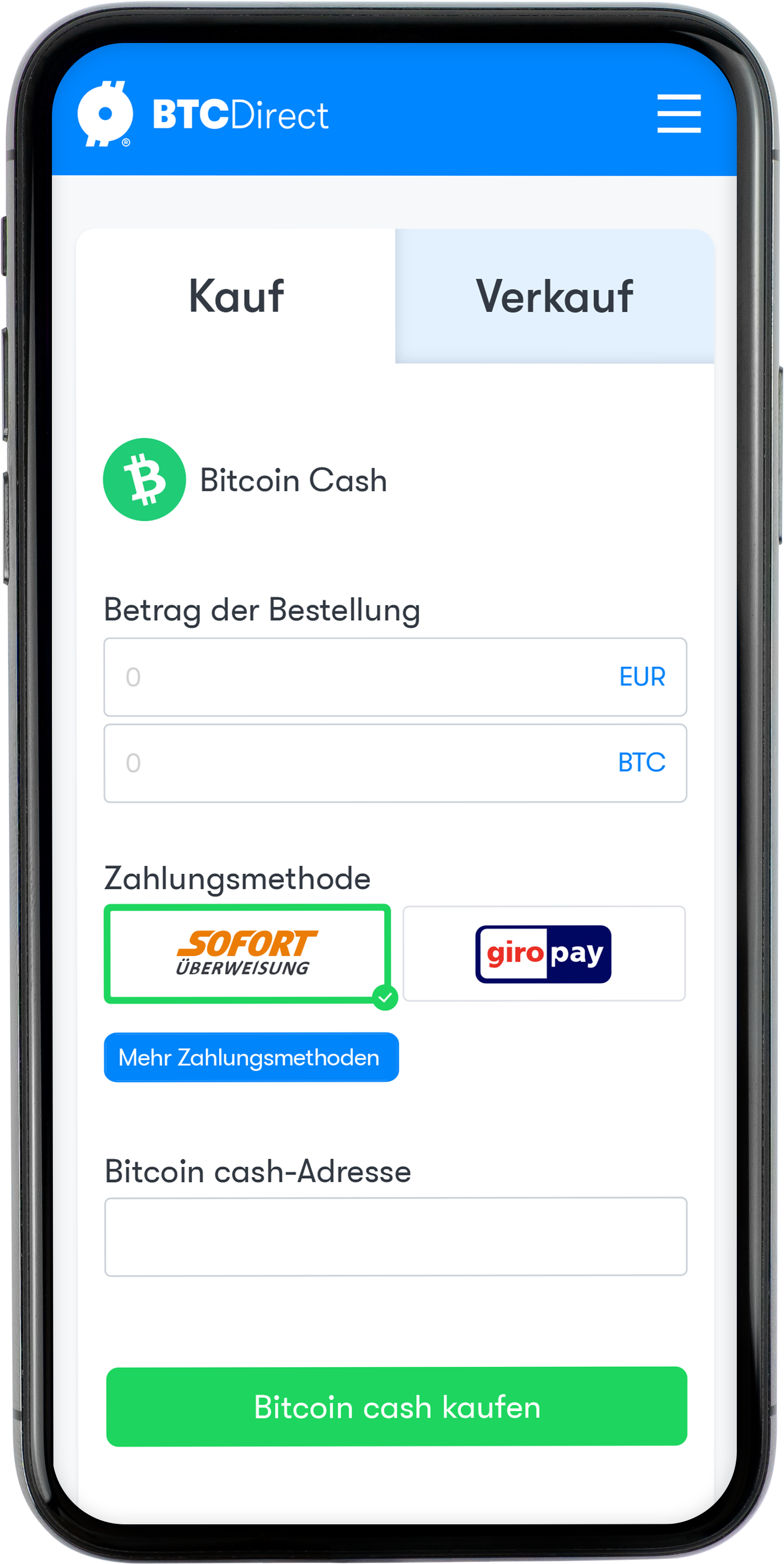Bitcoin Cash kaufen Bitcoin Cash kaufen